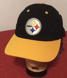 Cappello Pittsburgh Steelers NFL cucito con toppa berretto da baseball regolabile ragazzo NUOVO - Foto 1 di 7