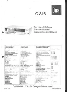 Doppio Manuale di Servizio per C 816 Copy - Foto 1 di 1