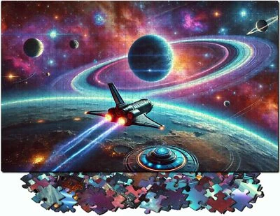 Jigsaw Puzzles for Adults 1000 Pieces - Challenging Colorful and Unique with Lar - Image 1 of 4