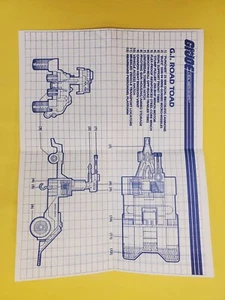 GI Joe 1987 Road Toad Vintage Vehicle Blueprints Instructions ARAH - Picture 1 of 2