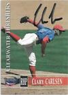 Clary Carlsen Autographed Signed 2005 Clearwater Card Philadelphia Phillies Coa
