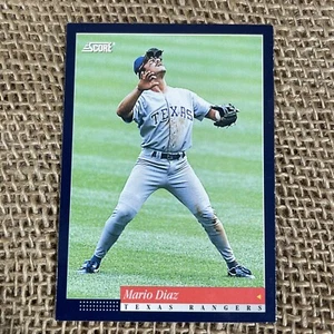 Mario Diaz ‘93 Texas Rangers Shortstop Score Baseball Card 169 Collector - Picture 1 of 4