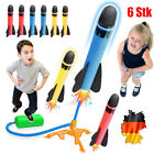 6 szt. zestaw zabawek rakietowych, rakieta z ciśnieniem powietrza, na zewnątrz, dla dzieci i prezentów