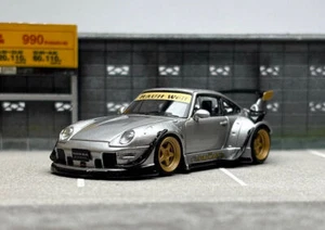 GB SW 1:64 Plata RWB 993 Deportes Celestiales Modelo Clásico Diecast Coche Coleccionable - Imagen 1 de 11
