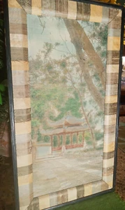 25×15 Japanese antique silk woven picture - Picture 1 of 19