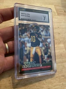 Tom Brady Rookie CSG 7 Near Mint Patriots Vintage Fleer Ultra Michigan NFL RC - Picture 1 of 12