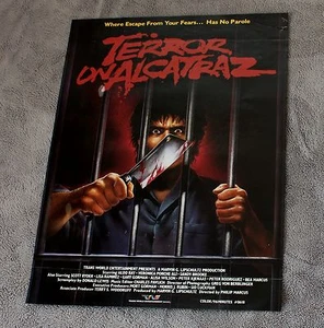 Póster de video Terror on Alcatraz 1987 Aldo Ray Philip Marcus HORROR Slasher VGEX - Imagen 1 de 1