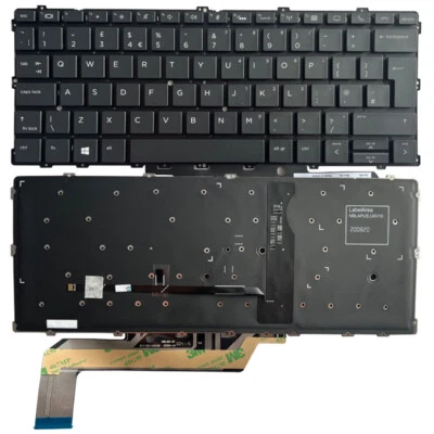 Teclado retroiluminado negro para portátil PARA HP EliteBook x360 1030 G2 1030 G3 G4 Reino Unido Foto 1 de 4