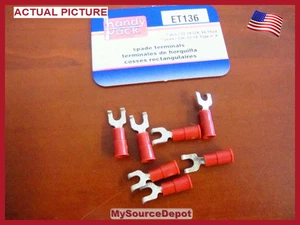 HANDY PACK,7 PIECES,SPADE TERMINALS 22-18 GAUGE ,#6 STUD - Picture 1 of 3