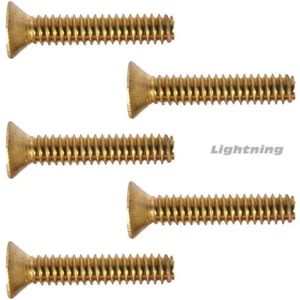 6-32 x 1/4" Solid Brass Machine Screws Flat Head Slotted Quantity 50 - Imagen 1 de 2