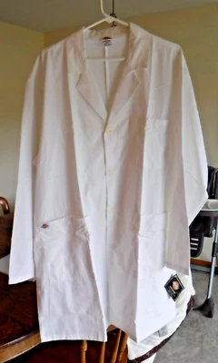 Dickies Unisex White Lab Coat Style 72501 SIZE XL - Image 1 of 4