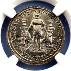 Spain-Isabel II. Proclamación en modulo 4 Reales 1833. Cadiz. MS 60 Plata 6 g.  - Imagen 1 de 3