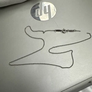 Tiffany & Co. AG925 Spain Elsa Peretti Chain 16" Necklace Needs Repair - Picture 1 of 3