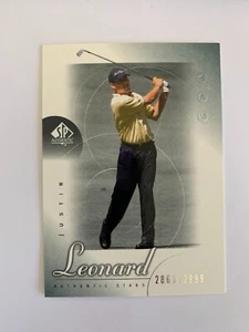 2001 SP Authentic #64 Justin Leonard AS RC 2861/2999 - Bild 1 von 2