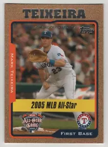 2005 Topps Update Gold #181 Mark Teixeira Rangers AS BV$2.50 ####/2005 - Picture 1 of 1