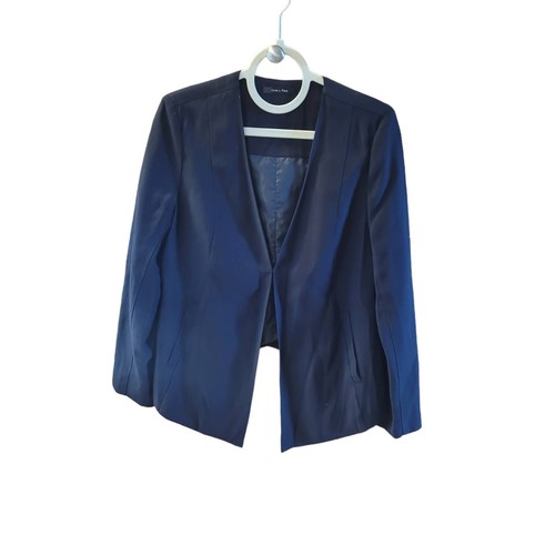 VETEMENTS Giacca blazer da donna nera carriera Doe & Rae taglia small nuova senza etichette