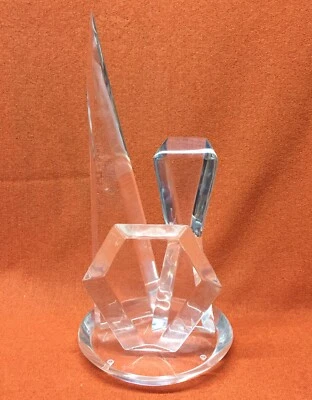 VTG MCM Hivo Van Teal Signed Lucite Sculpture 18.5” - Image 1 of 4