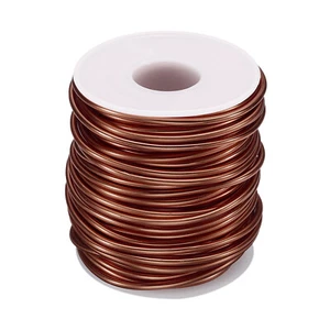 Rollo de alambre de entrenamiento de aluminio anodizado Bonsai de 2,5 mm 66 pies de cobre - Imagen 1 de 7