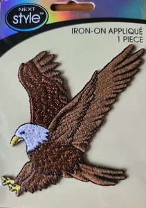 New Wrights Applique Iron on Patch Bald Eagle Sewing Crafting Quilting Notion - Picture 1 of 4