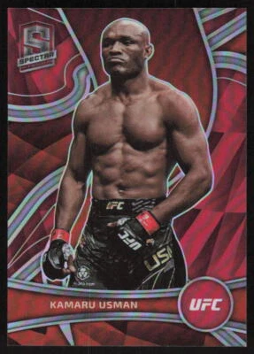 2022 Panini Chronicles Spectra UFC Red #390 Kamaru Usman /199 - Image 1 of 2