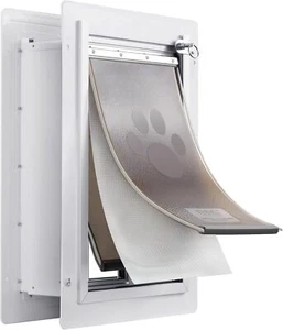 Pet Door 12.28X17.13In. Metal Frame With Lock And 3Flap System Weatherproof Dog - Picture 1 of 9