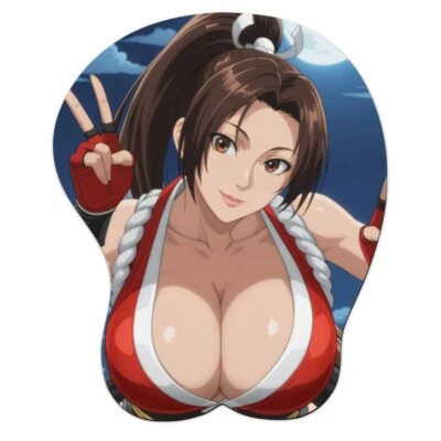 3D Oppai Anime Mouse Pad with Wrist Rest by Street Fighter Mai shiranui #01 - Image 1 of 4