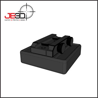 JB3D Bloque de descanso de banco Picatinny de bajo perfil/liberación rápida