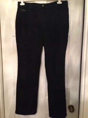 DAVID EMANUEL BLACK TROUSERS  SIZE 16 - Image 1 of 4