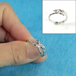 Solid Sterling Silver .925 Pink Freshwater Cultured Pearl Wheat-Style Adjustable - Picture 1 of 13