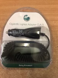 GENUINE SONY ERICSSON CAR CHARGER ADAPTER CLA-11 BRAND NEW AND SEALED RARE - Picture 1 of 7