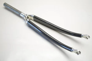 KINESIS CARBON RACE BICYCLE 700c WHEEL 1" THREADLESS FORK 178 MM STEEL STEERER - Picture 1 of 8