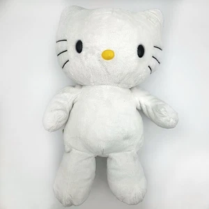 Build A Bear Hello Kitty weißes Plüschtier 2009 nicht mehr produziert Sanrio 17 Zoll OHNE Schleife - Bild 1 von 8