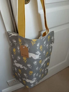 Sam Wilson Running Hare Design 100% Baumwolle Shopper Tragetasche Brandneu mit Etikett - Bild 1 von 6