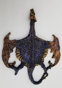 DRAGÓN PLANO ARTESANAL MINIATURA CASA DE MUÑECAS ~ ¿ALFOMBRA O TROFEO? ~7" X 5" - Imagen 1 de 4