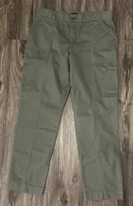 Women’s Lee Stretch Waistband Olive Green Flex Utility Cargo Pocket Pants - 12 - Picture 1 of 15