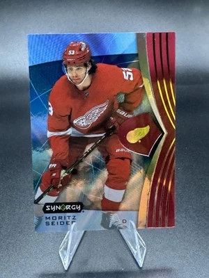 2023-24 Synergy Red Codes #46 Moritz Seider Red Wings - Image 1 of 2
