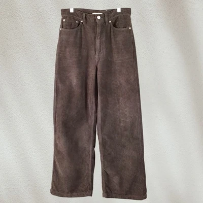 BDG Brown Corduroy Wide Leg Pants Women’s Size 27 High Rise Vintage 70s Inspired - Image 1 of 4