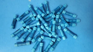 50Pcs- Butt Splice, BSV14X-L, Panduit, 14-16 AWG, Inline, Crimp - Picture 1 of 2