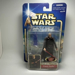 CARD DAMAGE Star Wars COUNT DOOKU DARK LORD Modellino 2002 Hasbro - Foto 1 di 6