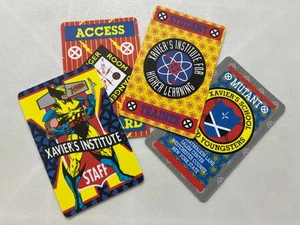 X-Men Xavier's Institute Staff Student Mutant Access Cards Marvel 1993 Antioch - Picture 1 of 9