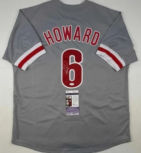 Ryan Howard Autographed Signed Philadelphia Custom Baseball Jersey JSA COA - Picture 1 of 3
