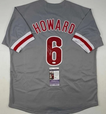 Ryan Howard Autographed Signed Philadelphia Custom Baseball Jersey JSA COA - Image 1 of 3