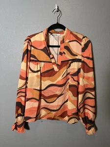 NWOT Anthropologie THML Abstract Women Blouse- Small - Picture 1 of 6