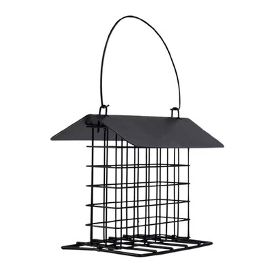 Alimentador de Suet para Colgante Exterior Metal Suet Soporte para Pasteles Alimentador a Prueba de Ardillas  Foto 1 de 4