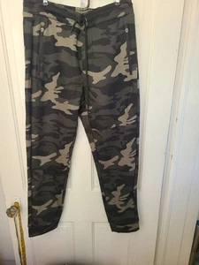 Aeropostale Jogger Pants Mens Medium Green Camo Cotton Drawstring Regular Fit - Picture 1 of 5