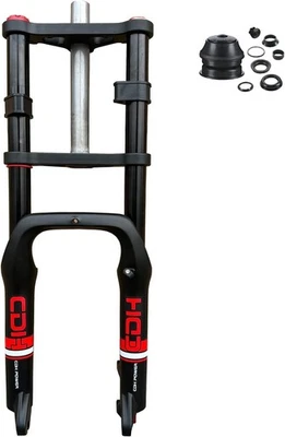 CDH 4.0" Fat Tire Bike Fork 20" / 26" Suspension Bicycle Fork & Headset - E-Bike - Image 1 of 4