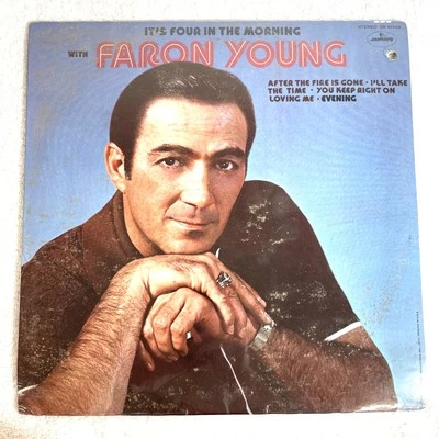 Faron Young "It's Four In The Morning" 1972 Country LP, SEALED!, Orig Mercury - Image 1 of 2