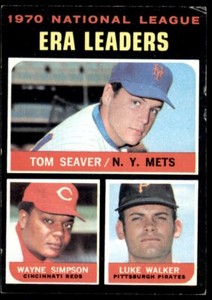 1971 Topps #68 Tom Seaver/Wayne Simpson/Luke Walker LL VG-VGEX *517
