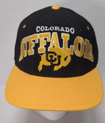 De colección Universidad de Colorado Boulder Buffaloes Lana Snap Back Negro Amarillo Foto 1 de 4