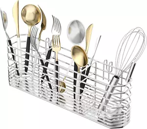 Stainless Steel Utensil Holder – Rust-Free Cutlery Rack for Sink or Dish Rack - Picture 1 of 12